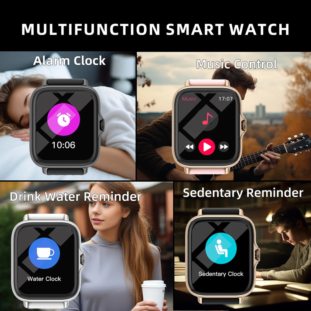 Waterproof Smart Watch - 1.83'' Display with Bluetooth Calls