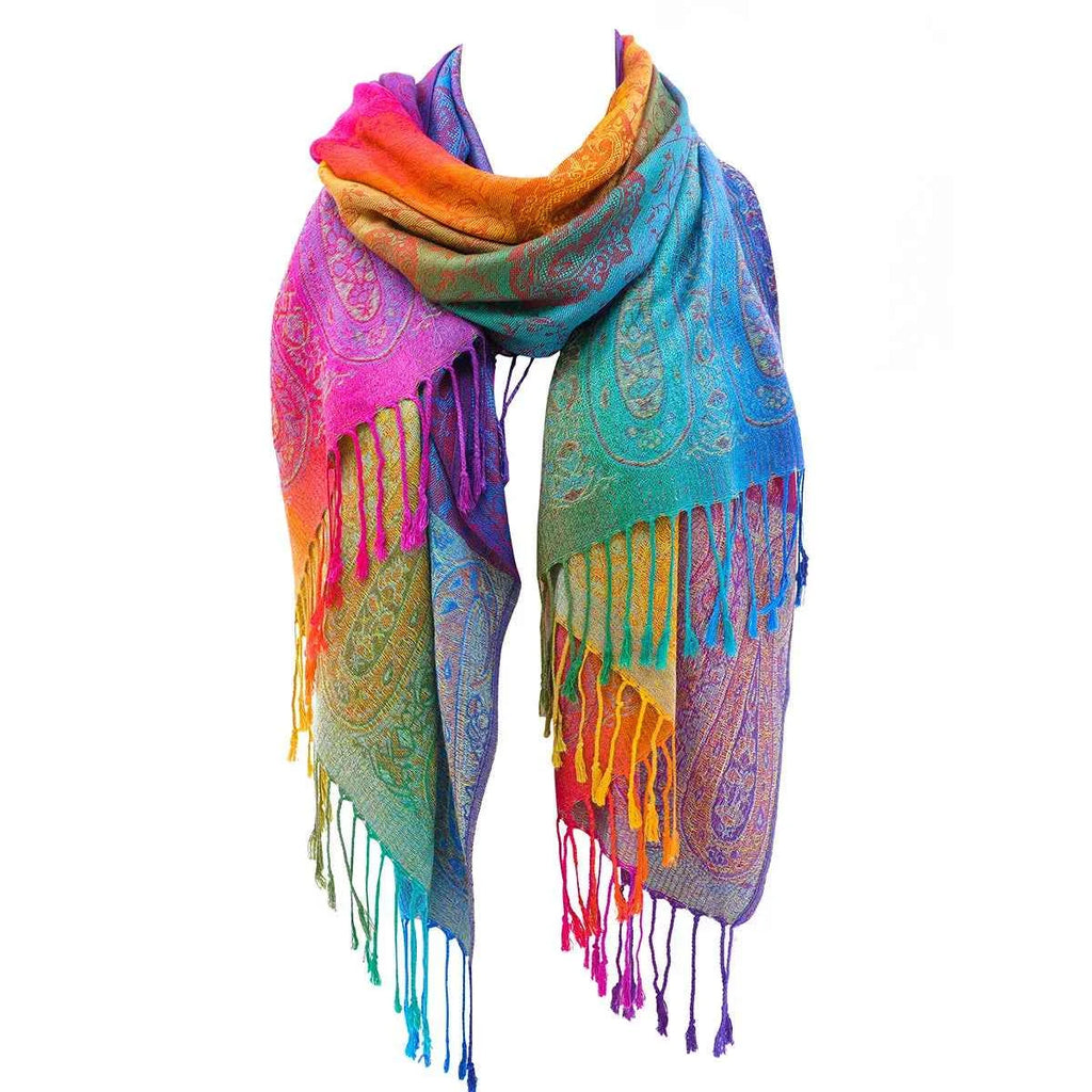 Luxury Silk Scarf - Elegant Satin Shawl & Pashmina Wrap