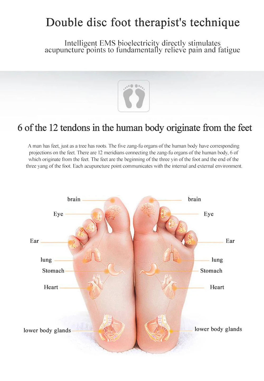 Premium EMS Foot Massager for Circulation & Relief