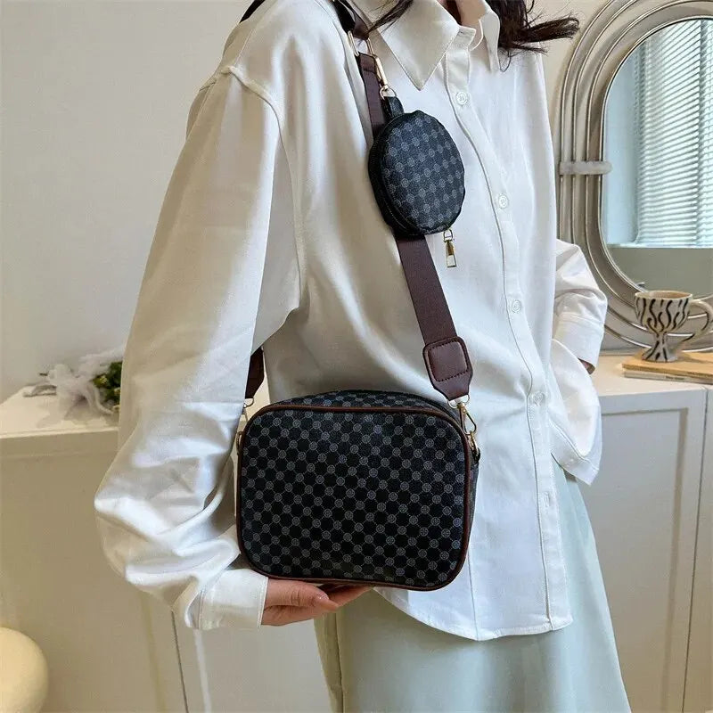 Elegant Vintage Leather Handbag - Soft PU Shoulder Tote