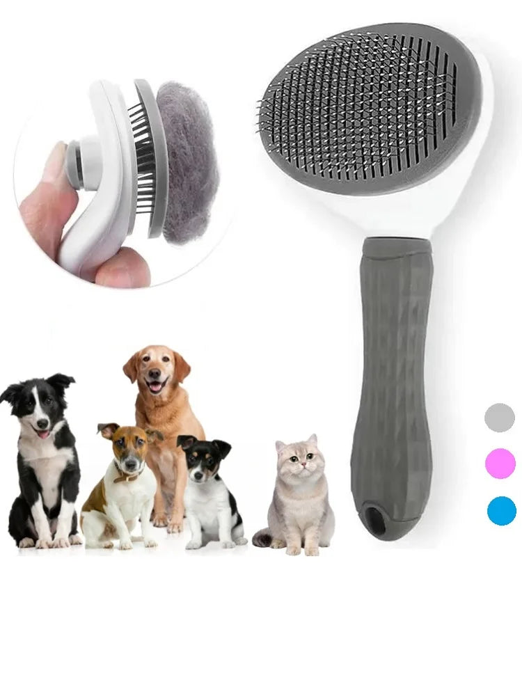 Premium Self-cleaning Pet Brush - Effortless Grooming