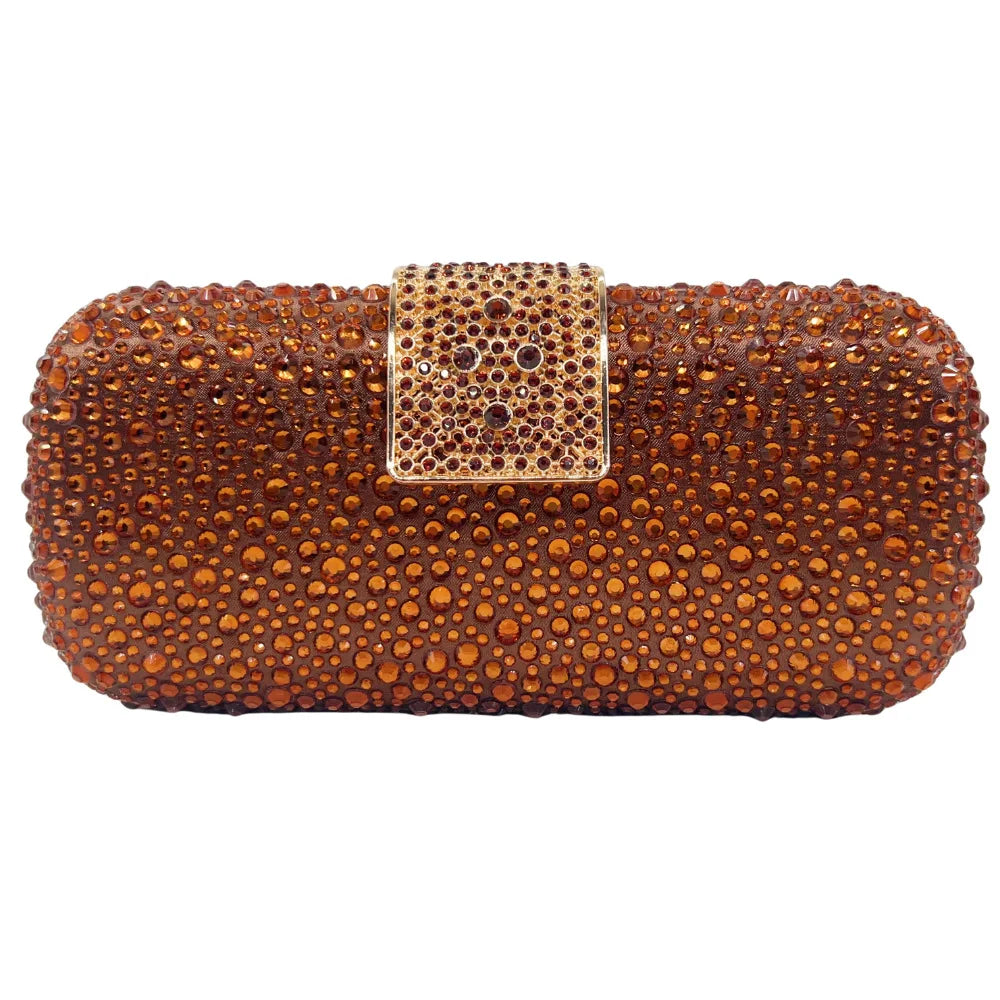 Elegant Crystal Evening Bag - Sparkling Diamond Clutch
