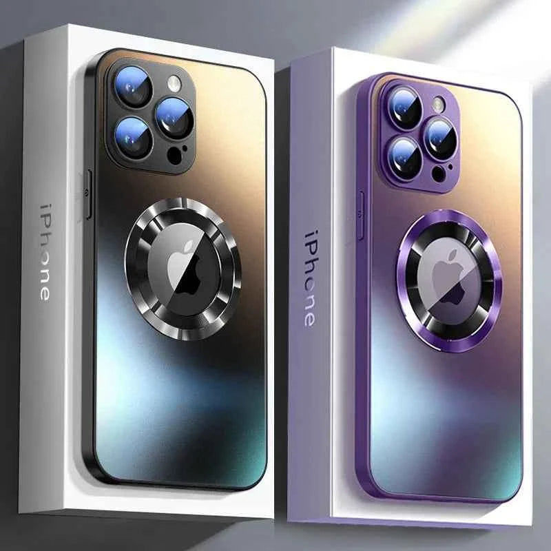 Luxury Matte Magnetic Phone Case - Shockproof & Wireless Charging