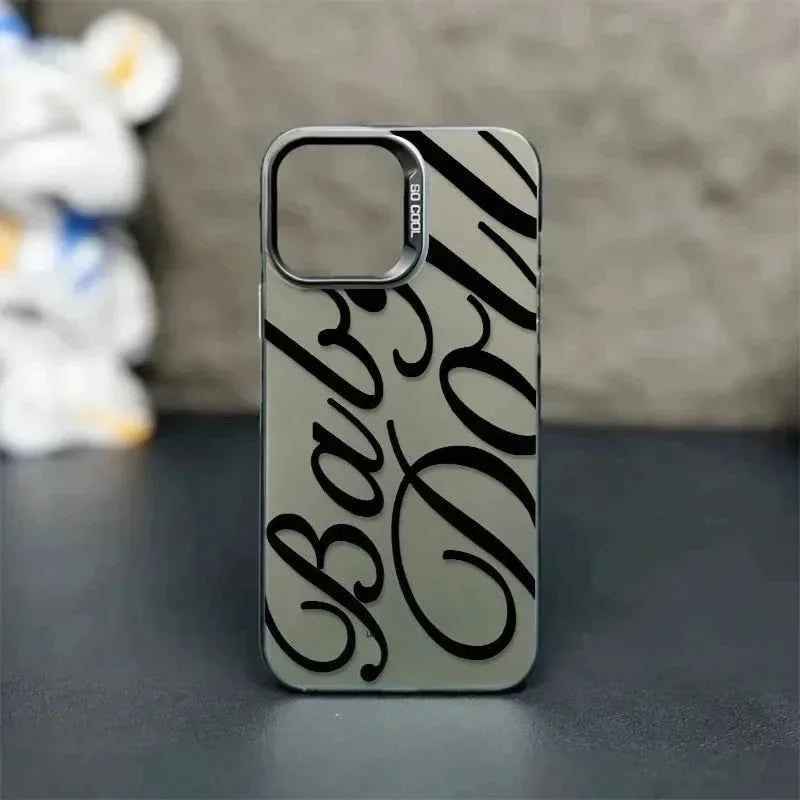 Elegant English Letters Phone Case - Premium Design
