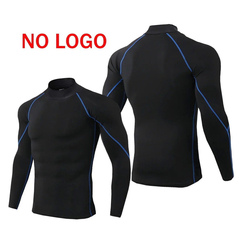 Premium Men's Compression Long Sleeve Shirt - Quick Dry Fitness Tee