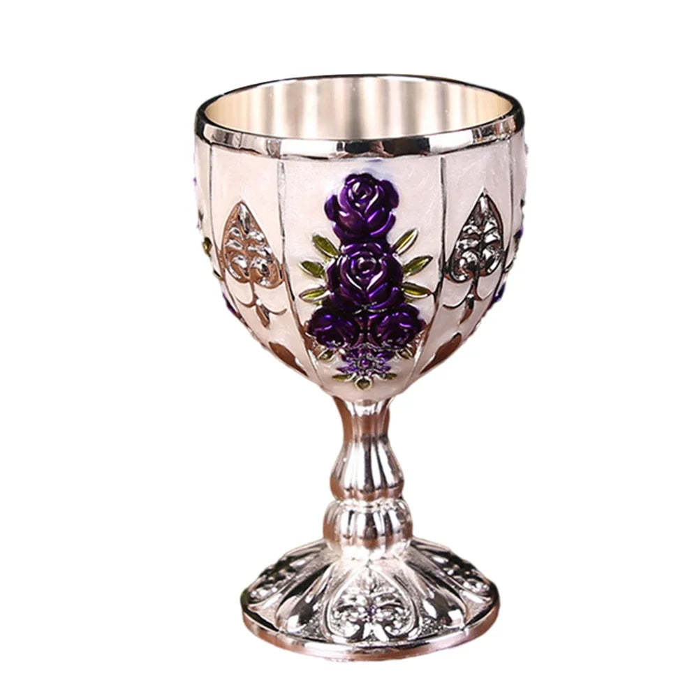 Elegant Vintage Aluminum Goblet - European Style Drinkware