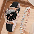 Luxury Women's Watch Set - Floral Quartz Timepiece