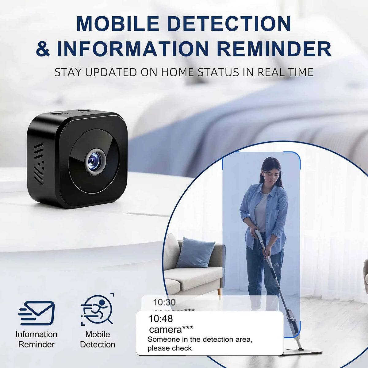Mini Wireless Security Camera - HD Indoor Smart Monitor