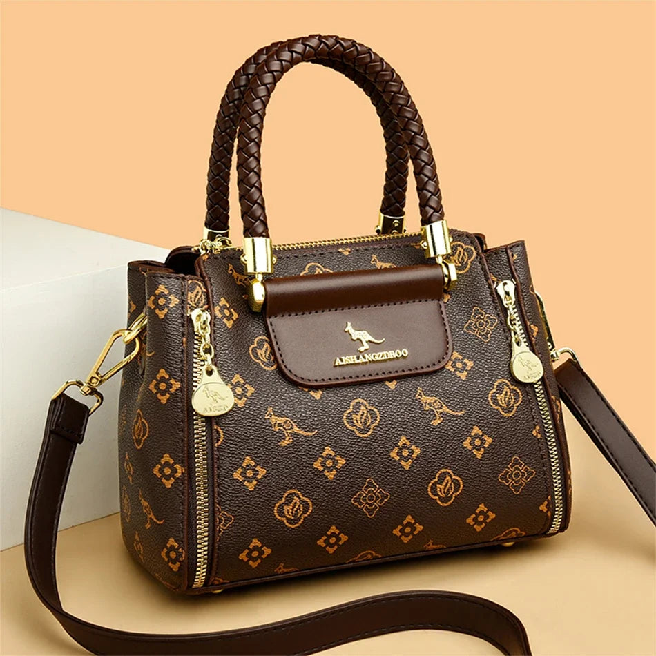 Elegant Designer Crossbody Bag - Premium Soft Leather