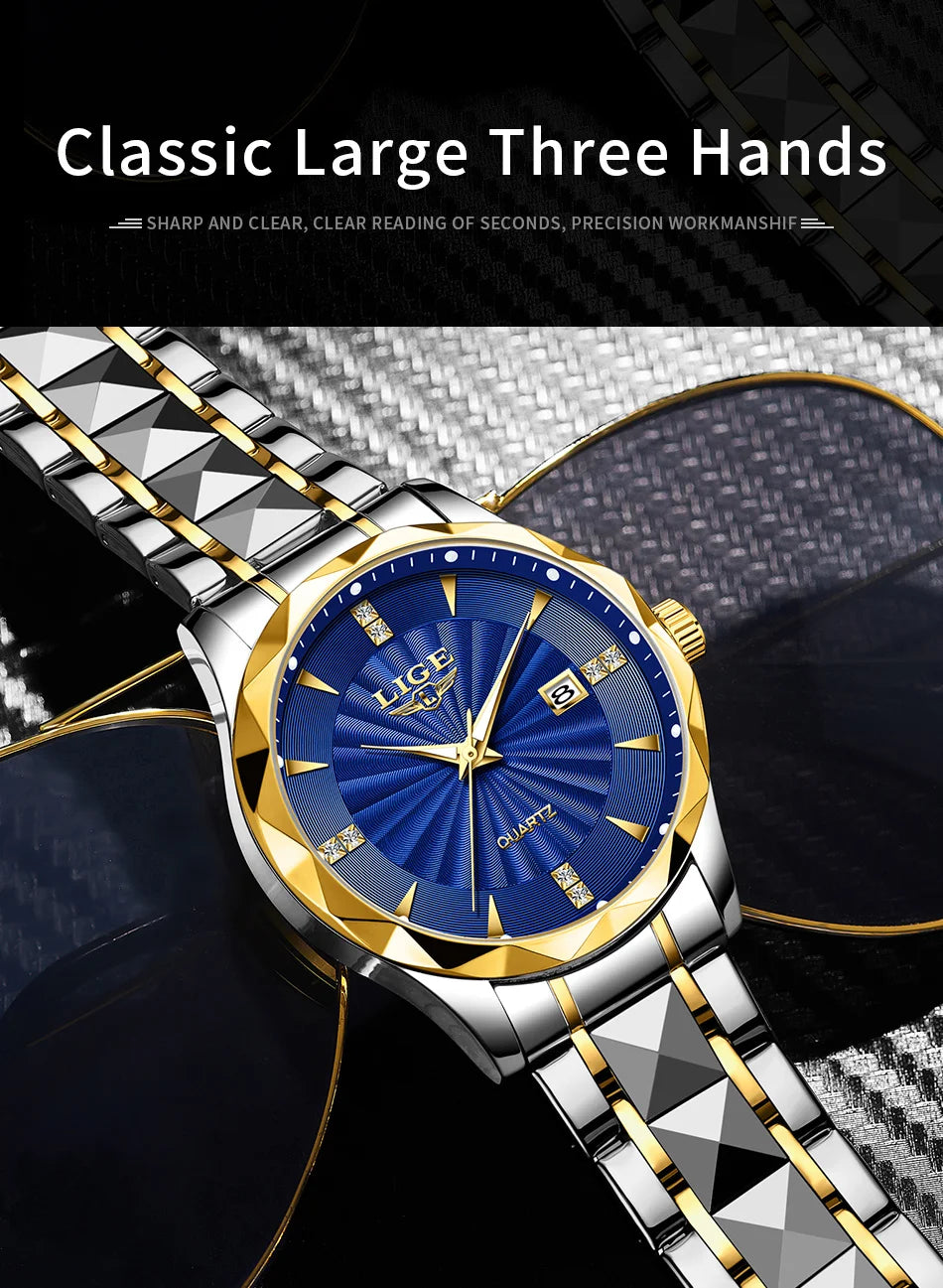 Elegant Women's Luxury Quartz Watch - Waterproof & Luminous