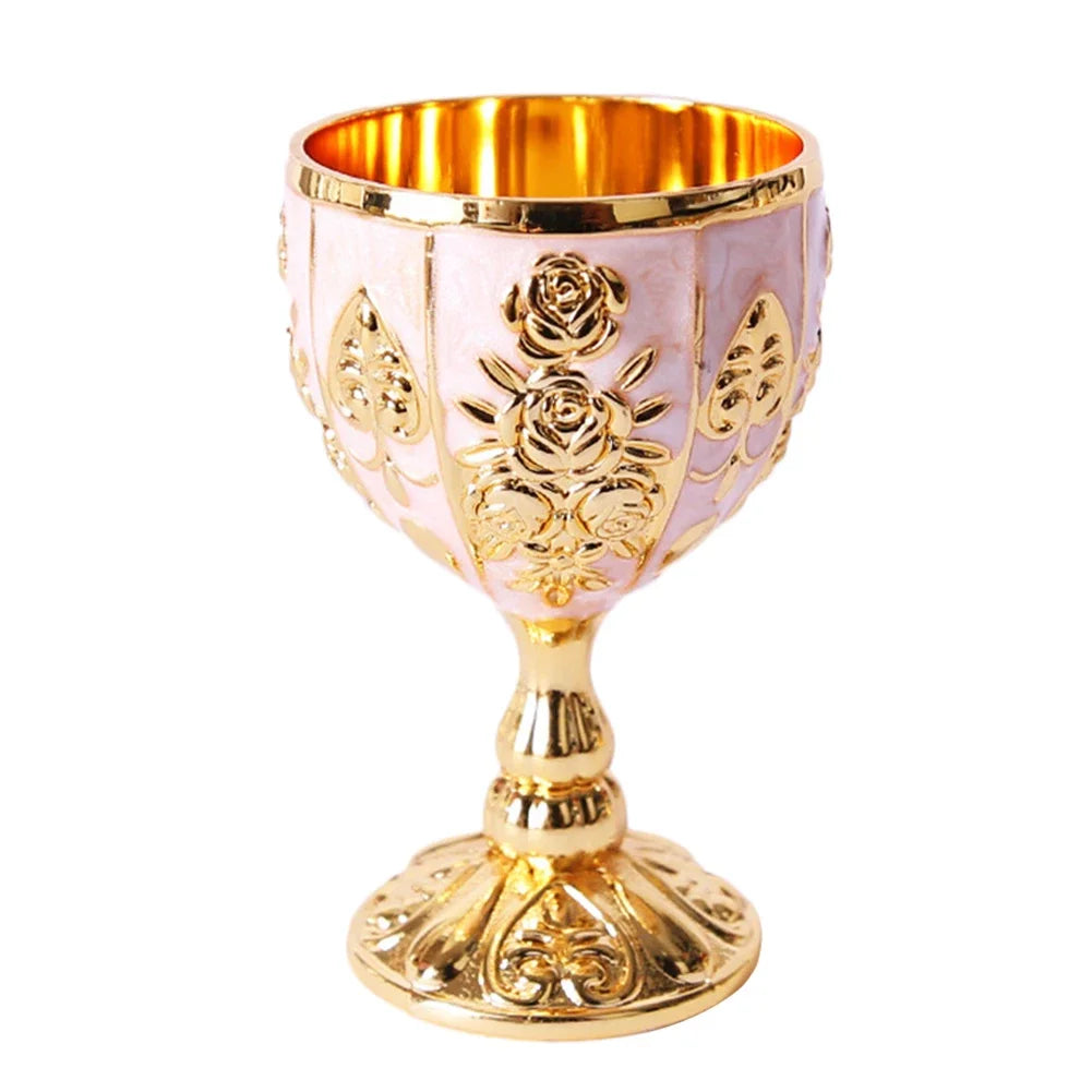 Elegant Vintage Aluminum Goblet - European Style Drinkware