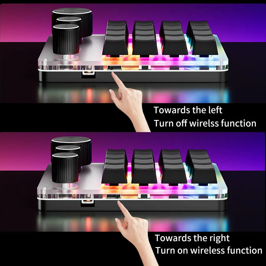 Premium Programmable Macro Keypad - 16 Keys 3 Knobs Hot-Swap