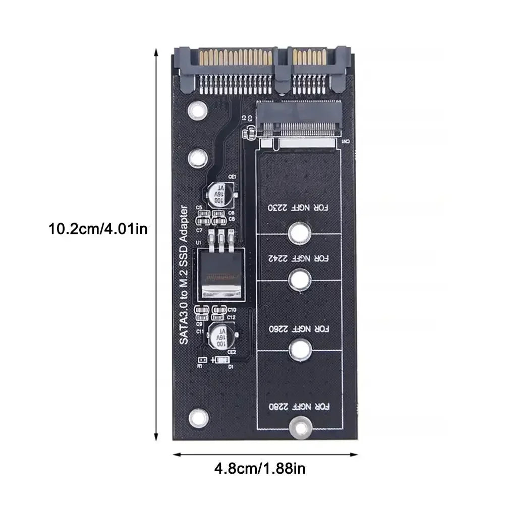 High-Efficiency M2 to SATA3 Adapter - 6 Gbps NGFF Converter