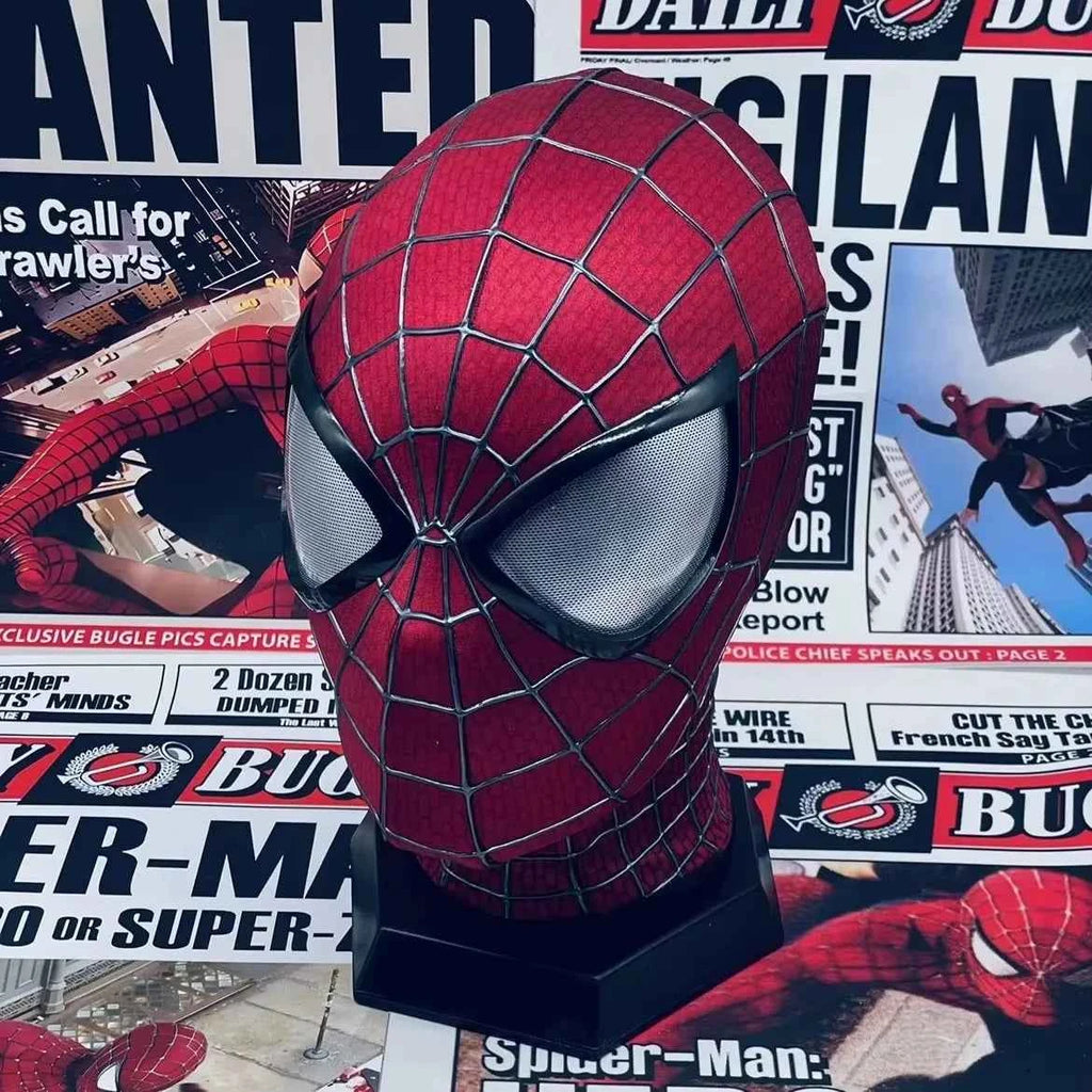 Premium Handcrafted Spider-Man Mask - Garfield Edition Cosplay