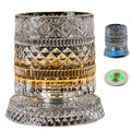 Elegant Rotating Whiskey Glass - Crystal Clear Drinkware