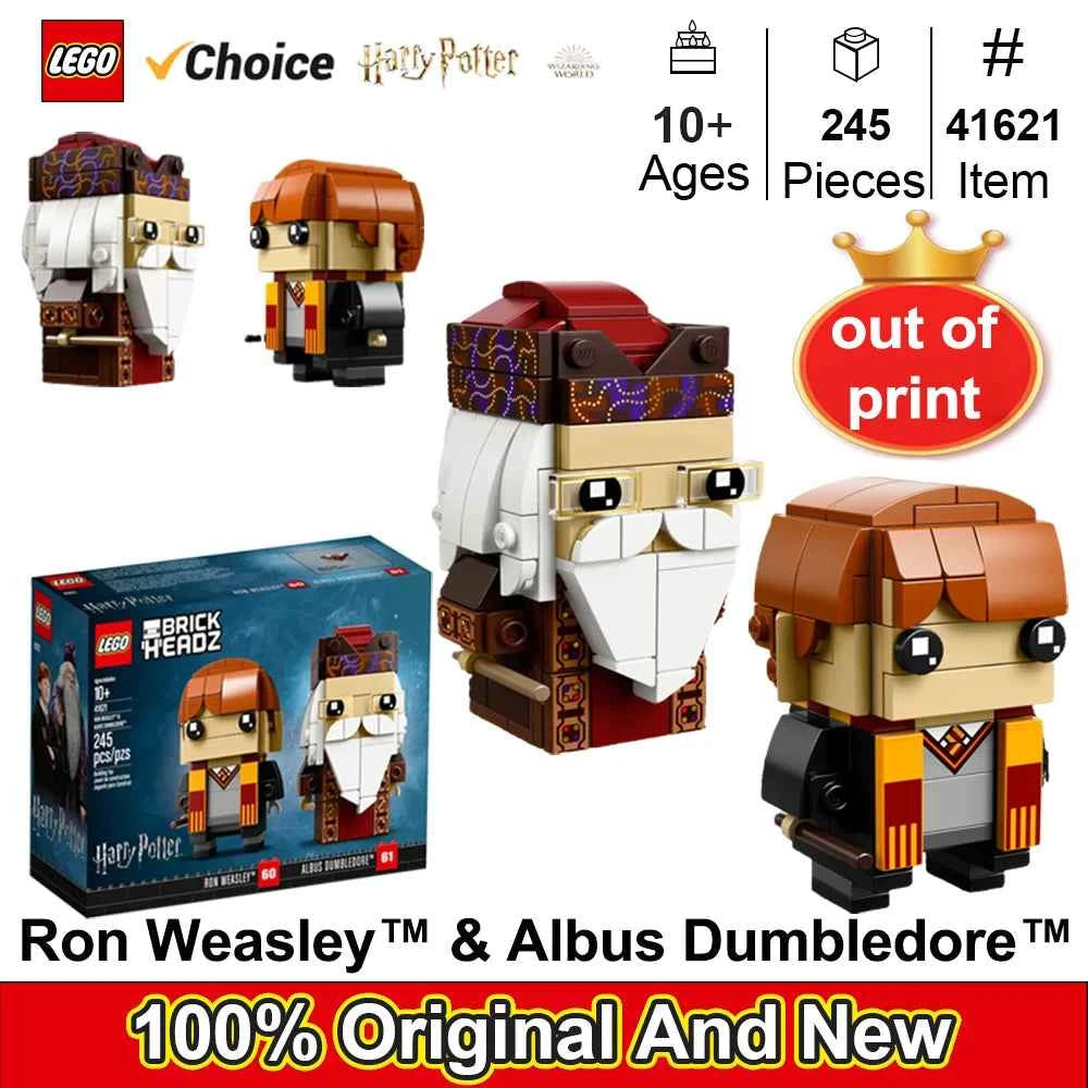 Harry Potter Ron Weasley & Albus Dumbledore BrickHeadz Building Kit
