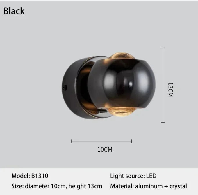 Elegant Glass Wall Sconce - Modern Art Lighting