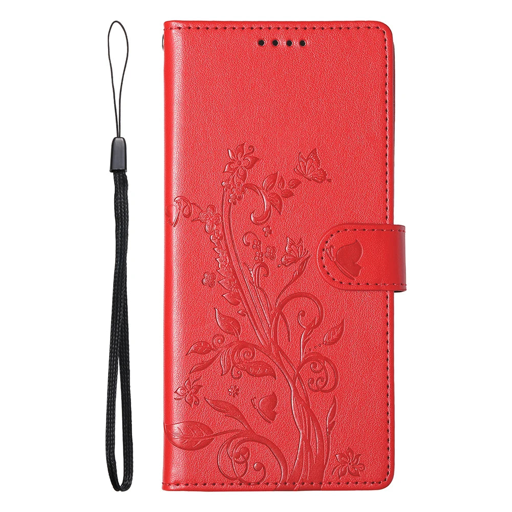 Luxury Leather Flip Case - Wallet & Card Slot Cover