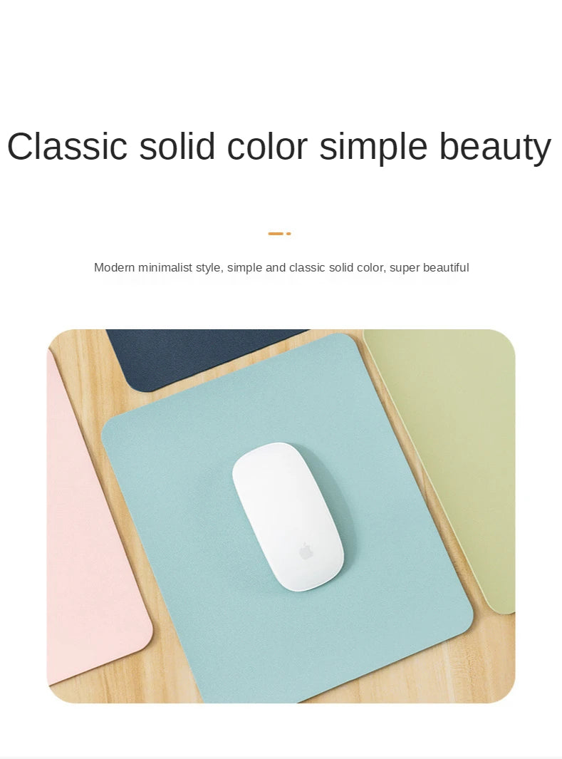 Premium Leather Mouse Pad - Non-Slip & Waterproof
