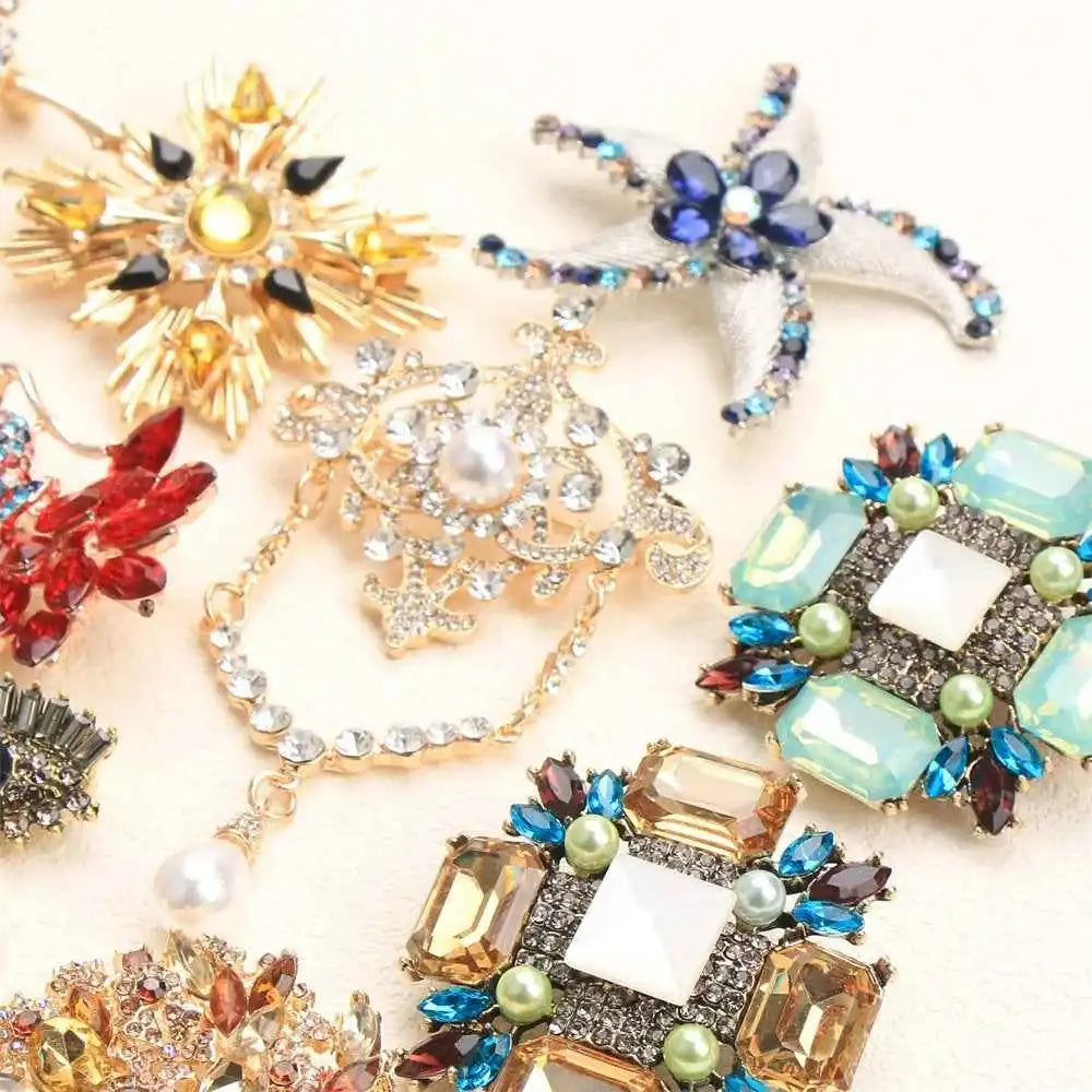 Premium Crystal Bow Brooch - Exquisite Sparkling Accessory