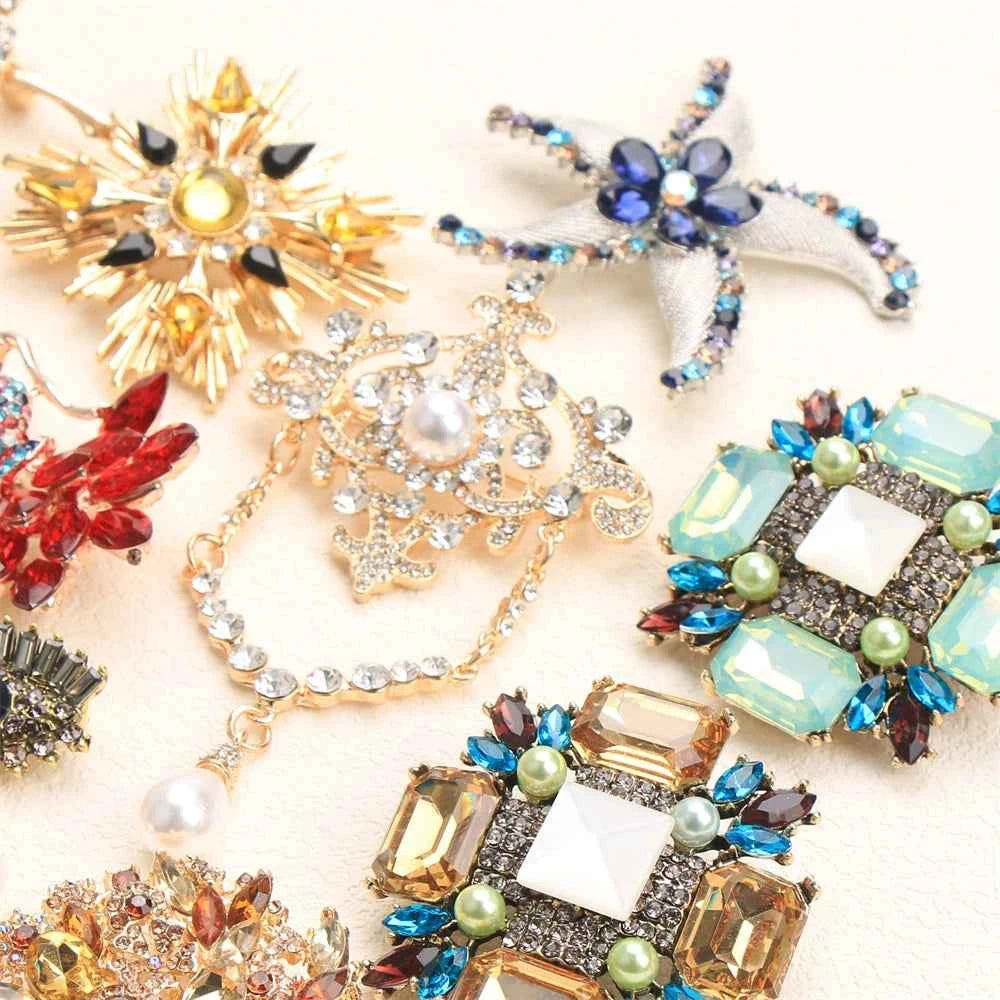 Premium Crystal Bow Brooch - Exquisite Sparkling Accessory