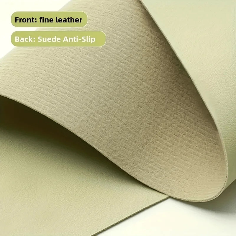 Premium Large Faux Leather Desk Pad - Non-Slip & Waterproof