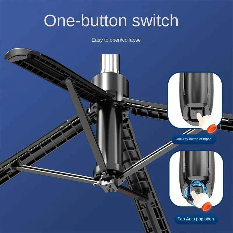 Professional Portable Camera Tripod - 360° Rotation & Remote