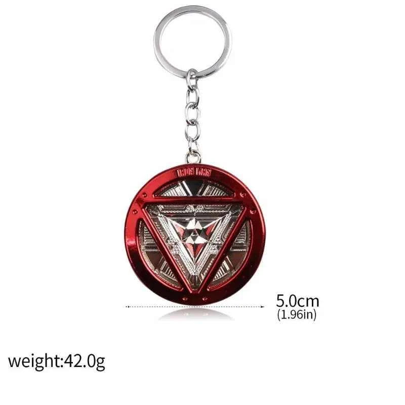 Premium Iron Man Energy Reactor Keychain - Alloy Pendant