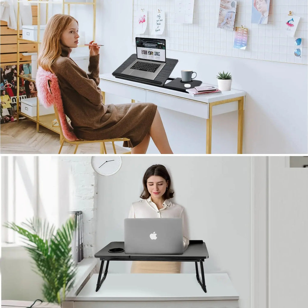 Premium Adjustable Lap Desk - Foldable & Ventilated