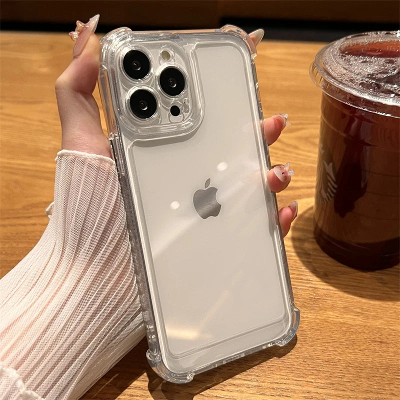 Luxury Shockproof iPhone Case - Clear Bumper Cover