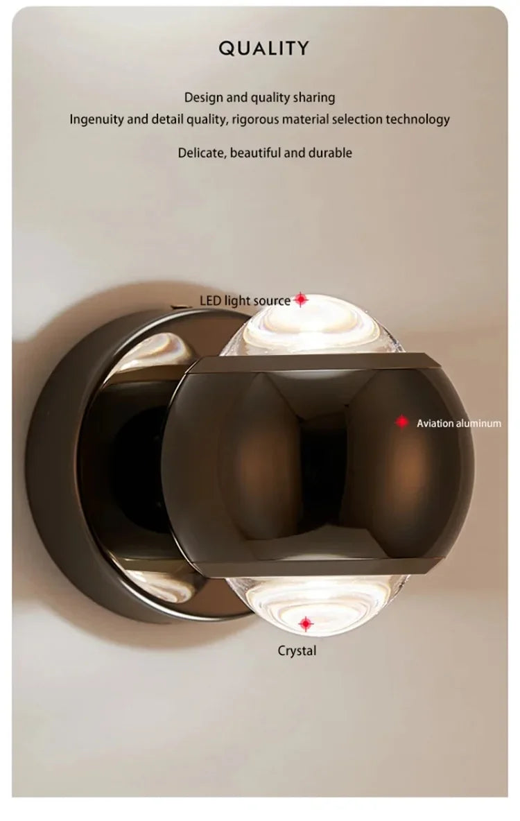 Elegant Glass Wall Sconce - Modern Art Lighting