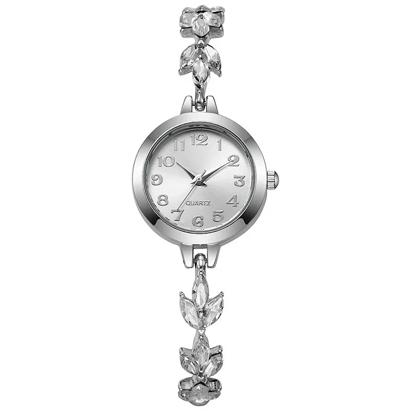 Elegant Rhinestone Quartz Watch - Luxury Bracelet Timepiece