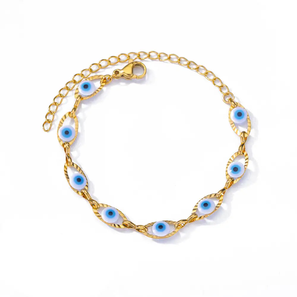 Elegant Zircon Flowers Bracelet - Luxury Gold Steel Jewelry