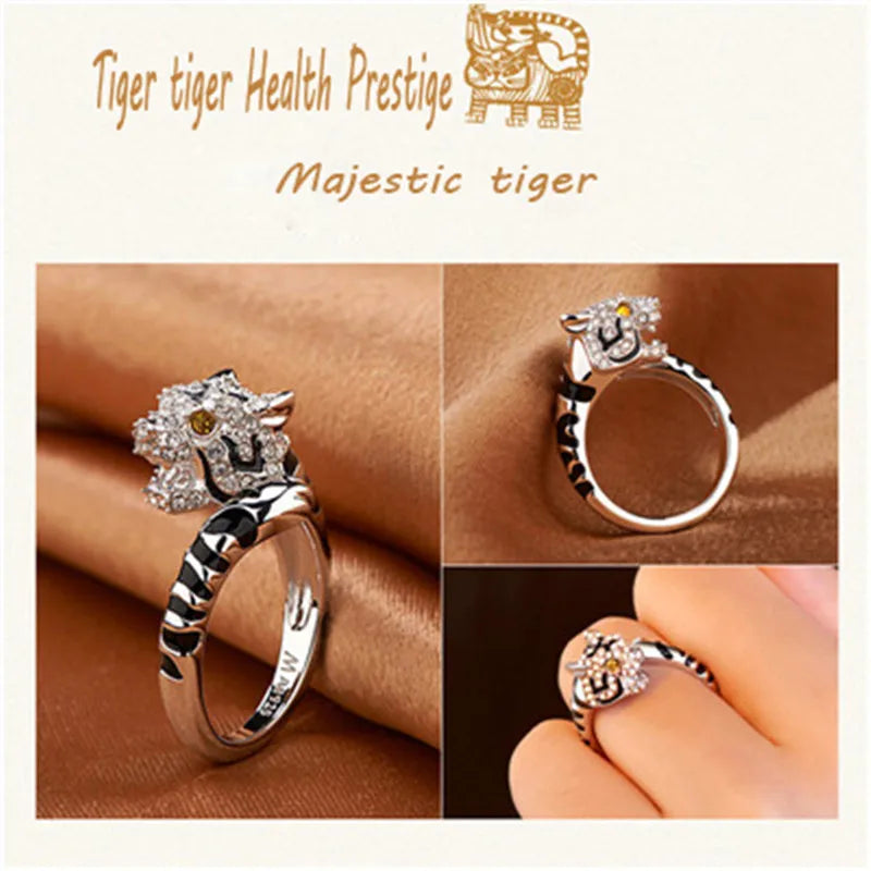 Luxury Crystal Animal Ring - Adjustable Statement Jewelry