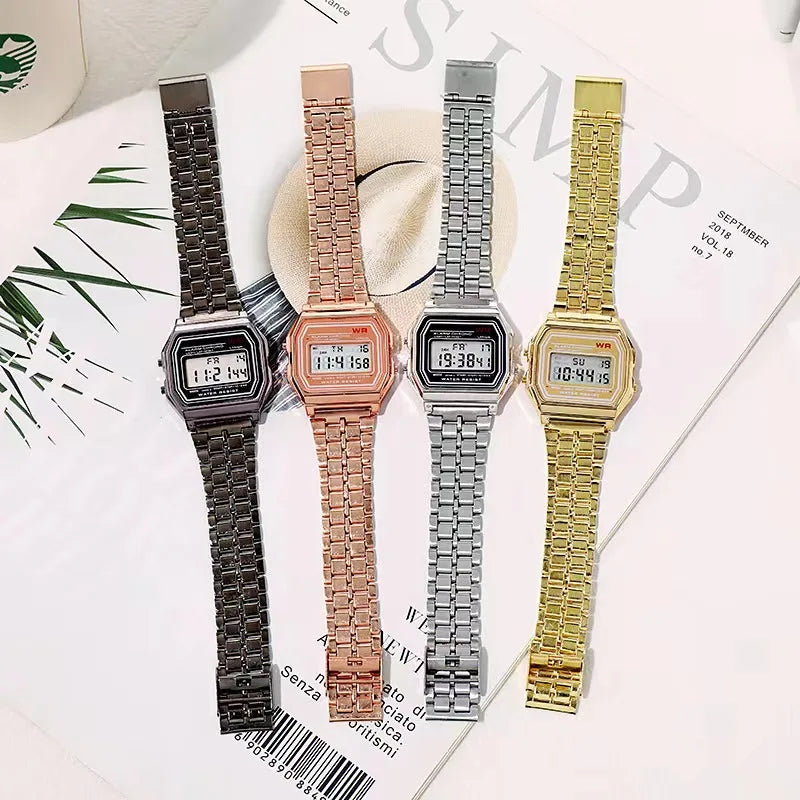 Elegant Digital Sports Watch - Multi-Functional LED Timepiece