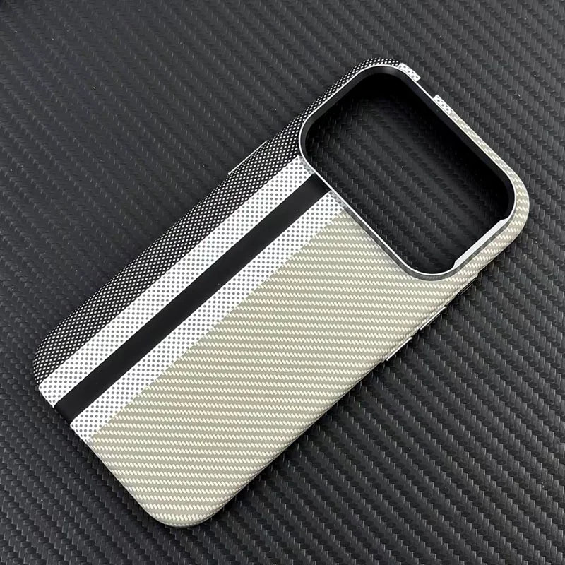 Luxury Carbon Fiber iPhone Case - MagSafe & Shockproof