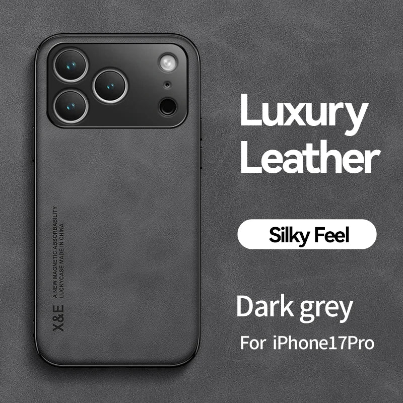 Luxury iPhone Shockproof Case - Magnetic Car Holder