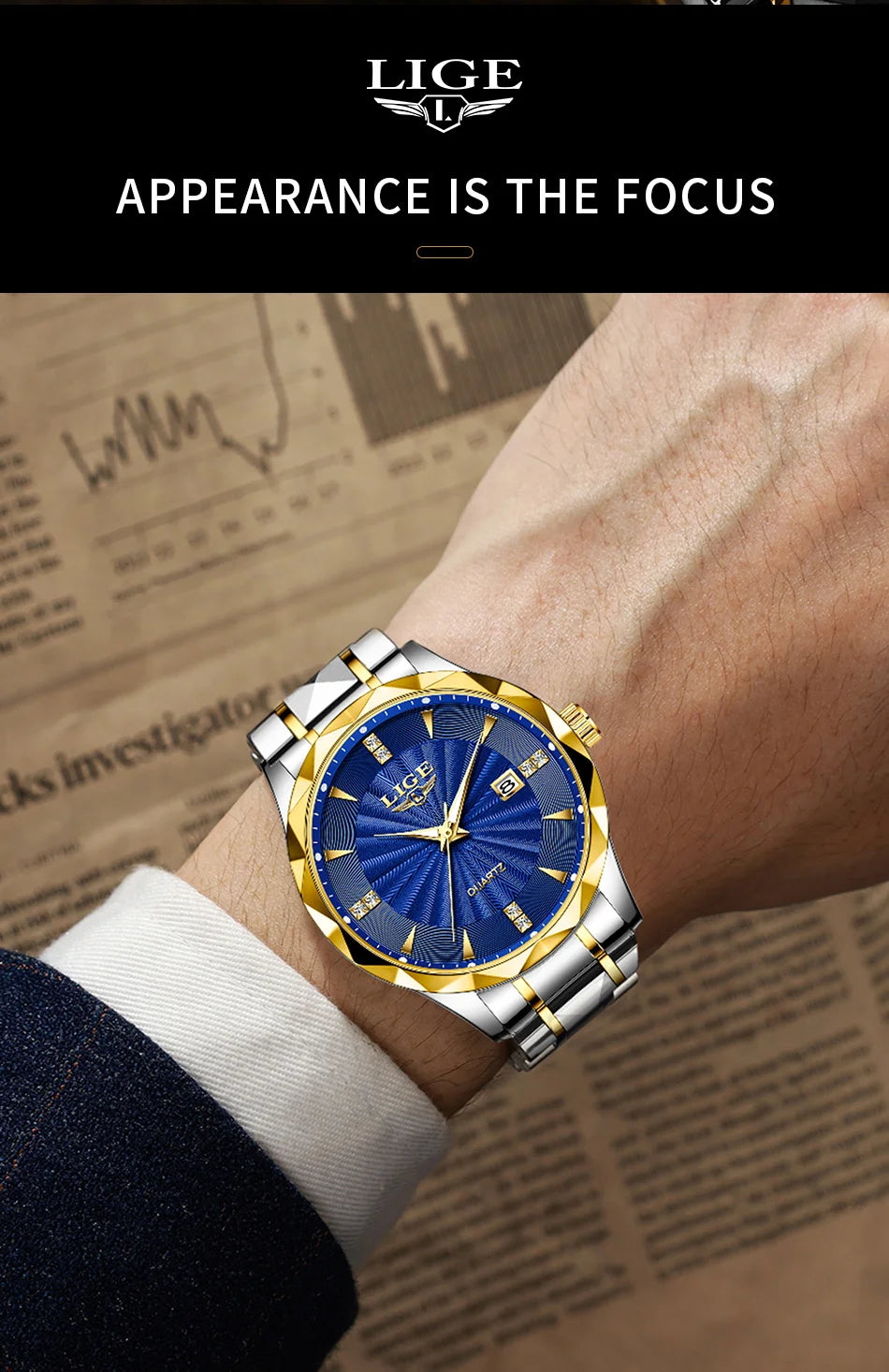 Elegant Women's Luxury Quartz Watch - Waterproof & Luminous