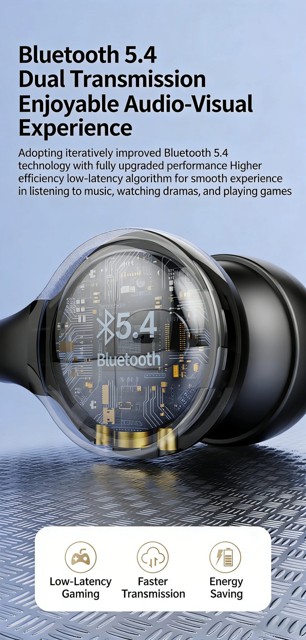 Digital Display Wireless Sports Earbuds - Premium Silicone Noise Reduction