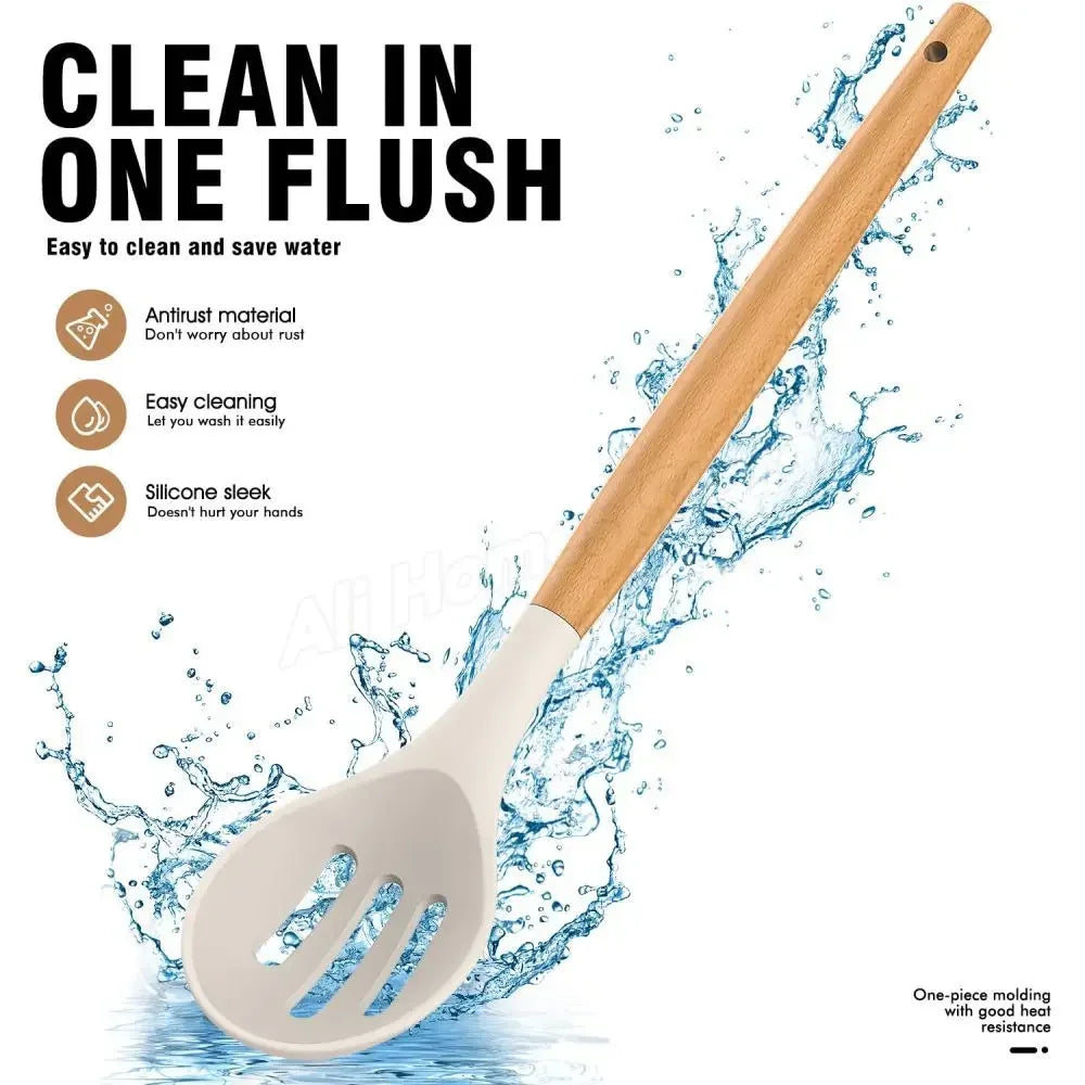 Premium Silicone Utensil Set - 12-Piece Cooking Kit