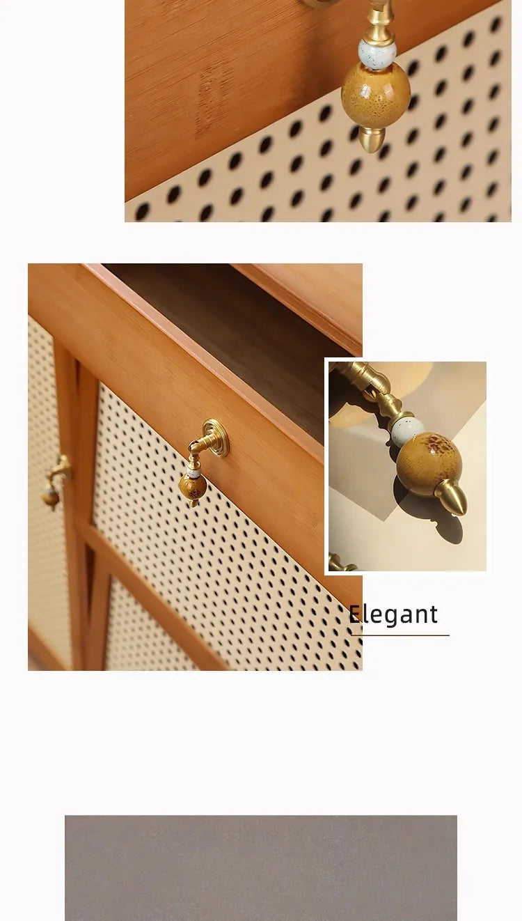 Elegant Brass Cabinet Handles - High-End Crystal Knobs