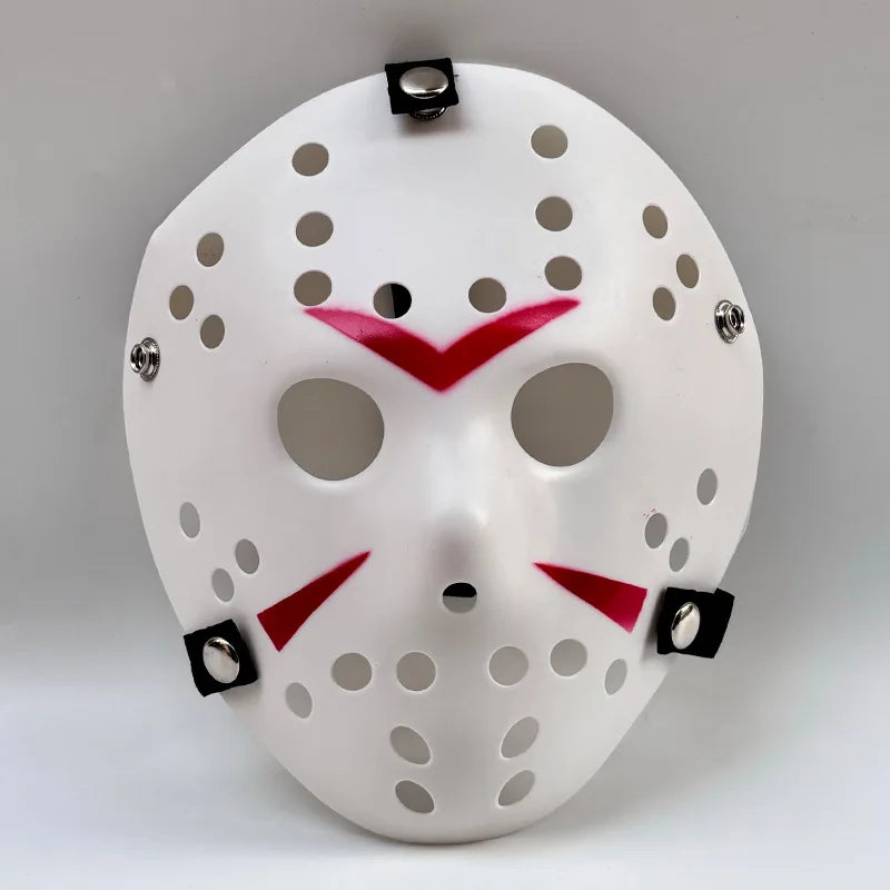 Vintage Distressed Halloween Horror Mask with Hollow Hole Design