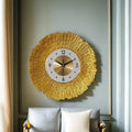 Elegant Luxury Metal Wall Clock - Modern Round Design