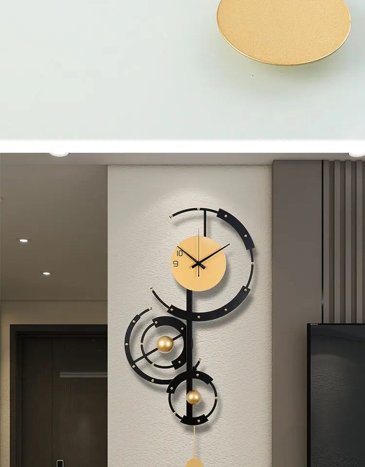 Elegant Premium Nordic Wall Clock - Modern Digital Design