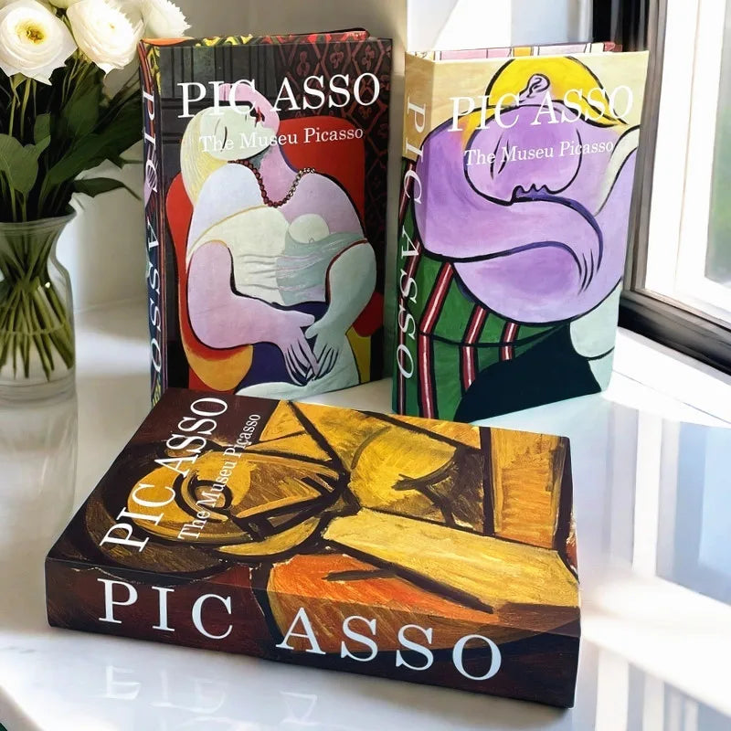 Elegant Luxury Decorative Books - Van Gogh Monet Picasso Series