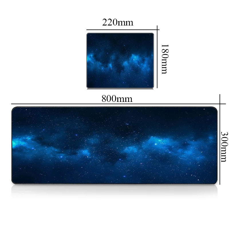 Premium Gaming Desk Mat - Large Mousepad with Galaxy Design