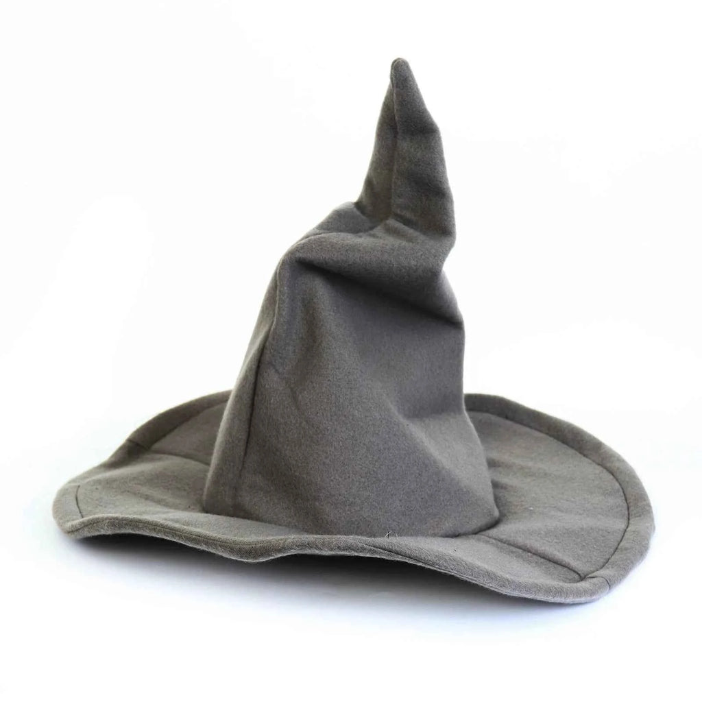 Premium Grey Wizard Hat - Pointed Dumbledore Role Play Costume