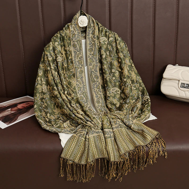 Luxury Cashmere Pashmina Shawl - Elegant Winter Wrap