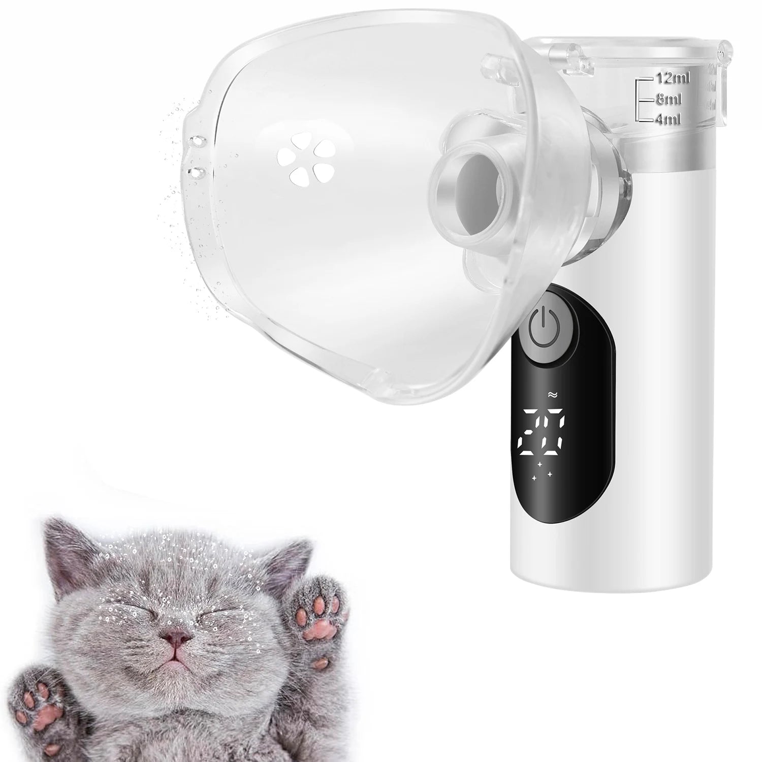 Premium Pet Portable Nebulizer - Handheld Atomizer for Animals