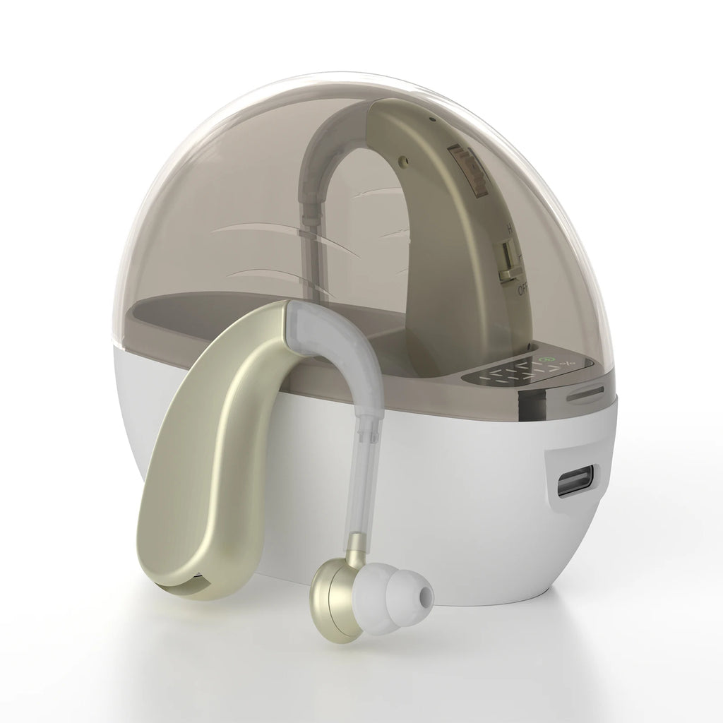 Premium Sound Amplifier Earbuds - Noise Reduction & Adjustable Volume